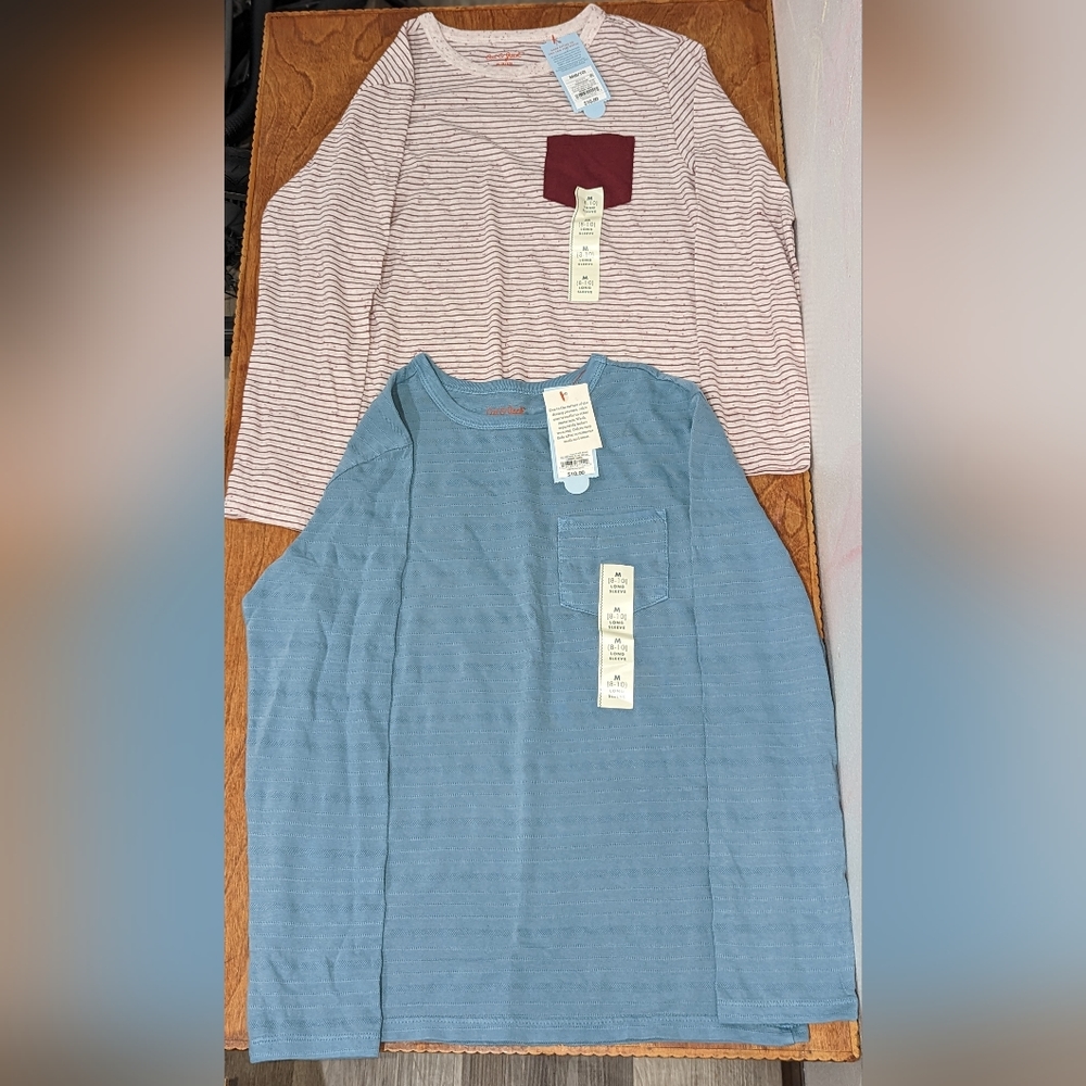 Set of Cat & Jack Long Sleeve Shirts Kids M(8/10)